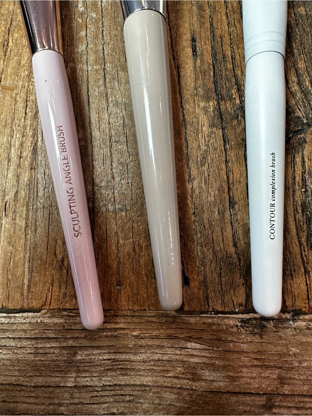 Neutral Makeup Brush Set – Pink, Taupe, and White Powder Brushes - Picture 8 of 9